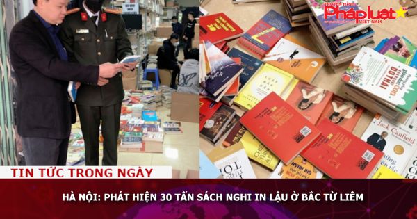 Hà Nội: Phát hiện 30 tấn sách nghi in lậu ở Bắc Từ Liêm