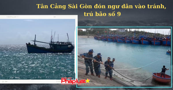 Tân Cảng Sài Gòn đón gần 500 ngư dân vào tránh, trú bão số 9