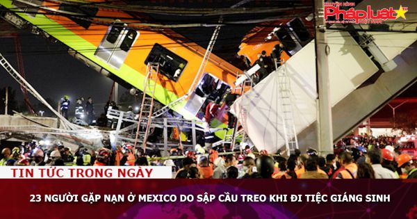 23 người gặp nạn ở Mexico do sập cầu treo khi đi tiệc Giáng sinh
