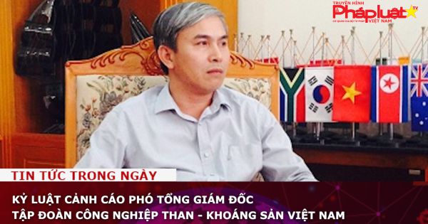 Kỷ luật cảnh cáo Phó tổng giám đốc Tập đoàn Công nghiệp Than - Khoáng sản Việt Nam