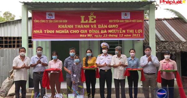 Tổng Công ty Tân Cảng Sài Gòn: Khánh thành và bàn giao 3 căn nhà tình nghĩa tại Hậu Giang