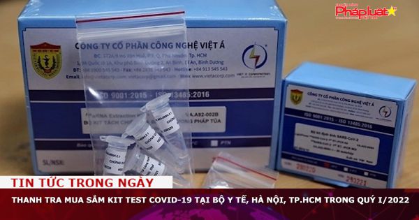Thanh tra mua sắm kit test Covid-19 tại Bộ Y tế, Hà Nội, TP.HCM trong quý I/2022