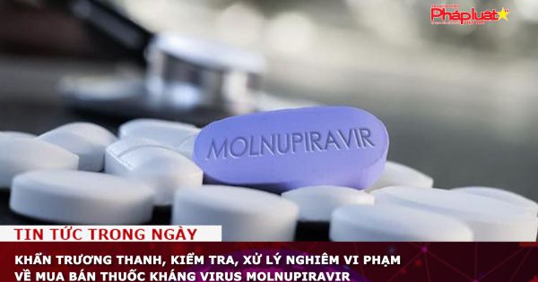 Khẩn trương thanh, kiểm tra, xử lý nghiêm vi phạm về mua bán thuốc kháng virus Molnupiravir