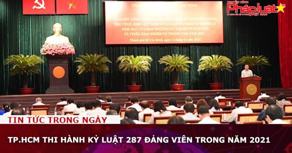 TP.HCM thi hành kỷ luật 287 đảng viên trong năm 2021