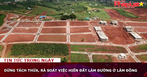 Dừng tách thửa, rà soát việc hiến đất làm đường ở Lâm Đồng