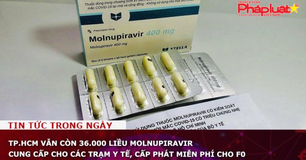 TP.HCM vẫn còn 36.000 liều Molnupiravir cung cấp cho các trạm y tế, cấp phát miễn phí cho F0