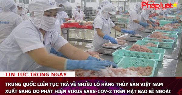 Trung Quốc liên tục trả về nhiều lô hàng thủy sản Việt Nam xuất sang do phát hiện virus SARS-CoV-2 trên mặt bao bì ngoài