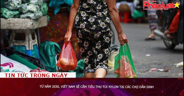 Từ năm 2030, Viêt Nam sẽ cấm tiêu thụ túi nylon tại các chợ dân sinh
