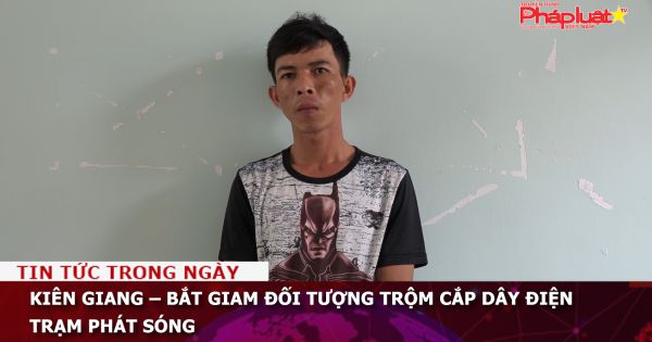Kiên Giang – Bắt giam đối tượng trộm cắp dây điện trạm phát sóng
