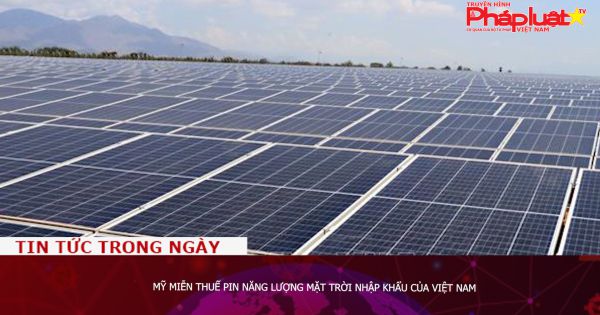 Mỹ miễn thuế pin năng lượng Mặt trời nhập khẩu của Việt Nam