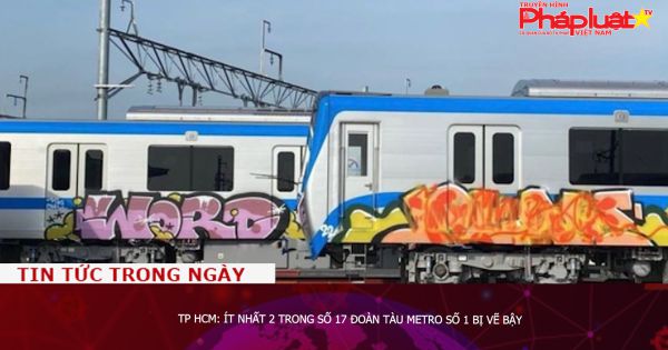 TP HCM: Ít nhất 2 trong số 17 đoàn tàu metro số 1 bị vẽ bậy