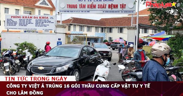 Công ty Việt Á trúng 16 gói thầu cung cấp vật tư y tế cho Lâm Đồng