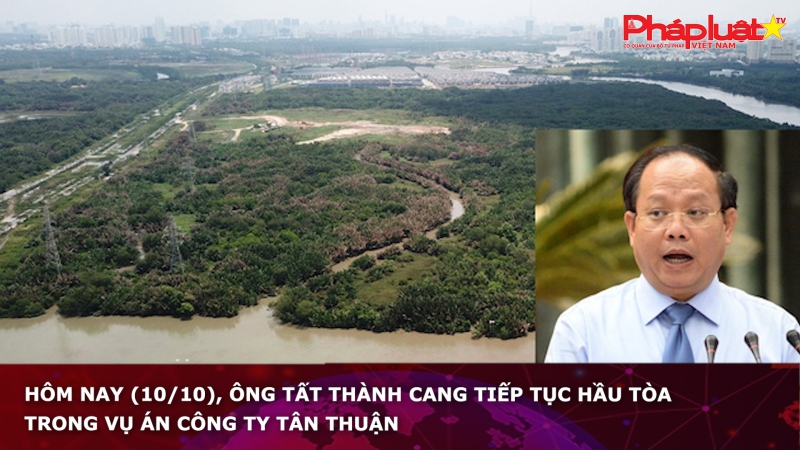 Hôm nay (10/10), ông Tất Thành Cang tiếp tục hầu tòa trong vụ án Công ty Tân Thuận