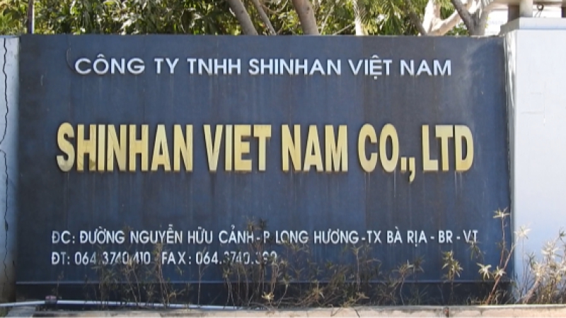 Cải chính thông tin liên quan đến vợ chồng ông Han Dong Heon và Công ty TNHH Shin Han Việt Nam.