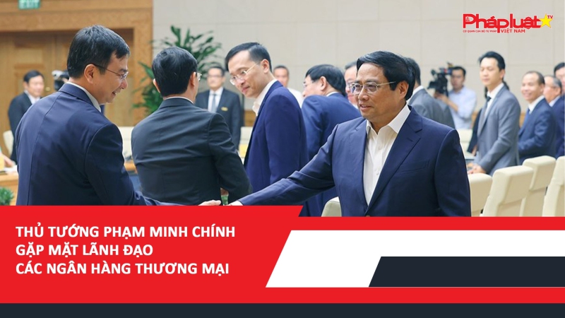 Thủ tướng Phạm Minh Chính gặp mặt lãnh đạo các ngân hàng thương mại