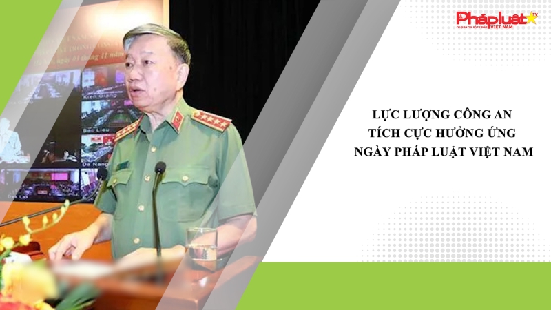 Lực lượng Công an tích cực hưởng ứng Ngày Pháp luật Việt Nam