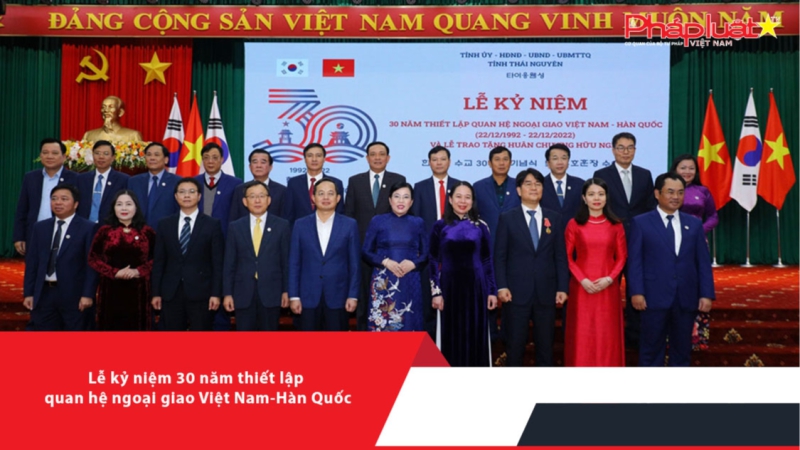 Lễ kỷ niệm 30 năm thiết lập quan hệ ngoại giao Việt Nam-Hàn Quốc