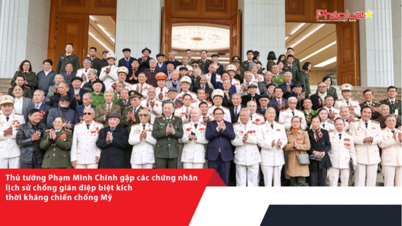 Thủ tướng Phạm Minh Chính gặp các chứng nhân lịch sử chống gián điệp biệt kích thời kháng chiến chống Mỹ