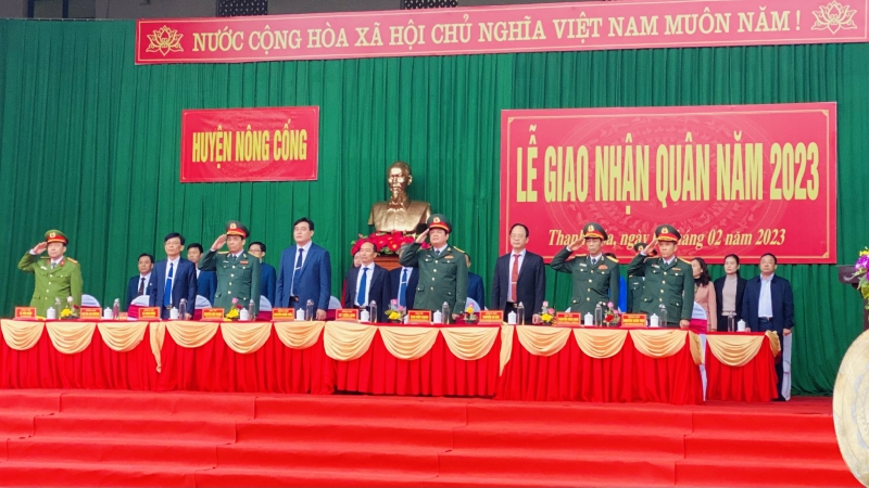 Thanh Hóa: Tuổi trẻ huyện Nông Cống náo nức ngày hội tòng quân