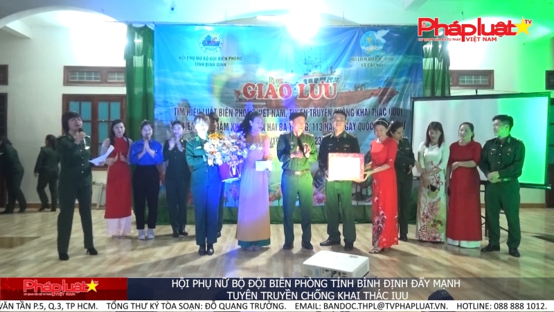 Hội phụ nữ Bộ đội biên phòng tỉnh Bình Định đẩy mạnh tuyên truyền chống khai thác IUU