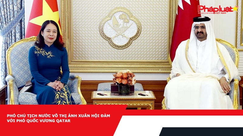 Phó Chủ tịch nước Võ Thị Ánh Xuân hội đàm với Phó Quốc Vương Qatar