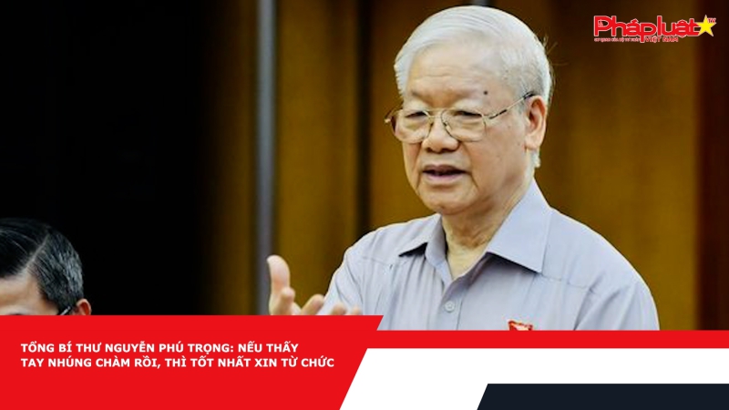 Tổng Bí Thư Nguyễn Phú Trọng: Nếu thấy tay nhúng chàm rồi, thì tốt nhất xin từ chức
