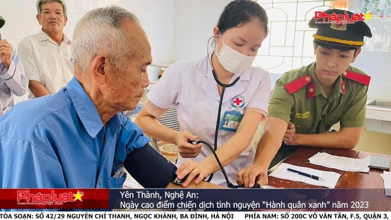 Yên Thành, Nghệ An: Ngày cao điểm chiến dịch tình nguyện “Hành quânxanh” năm 2023