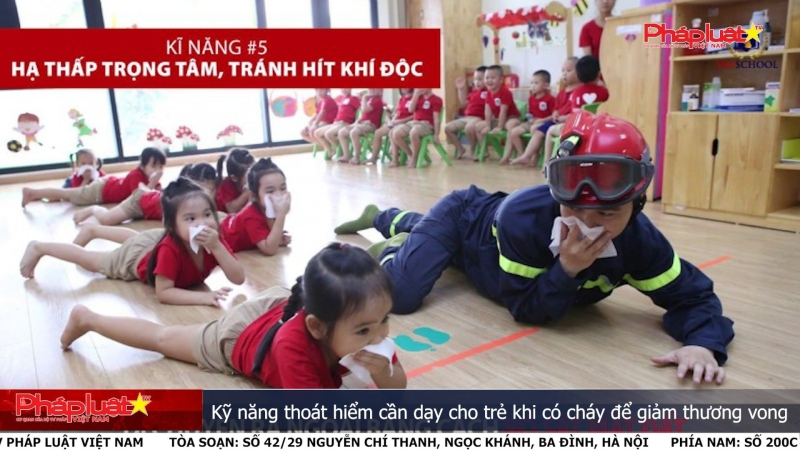 Kỹ năng thoát hiểm cần dạy cho trẻ khi có cháy để giảm thương vong