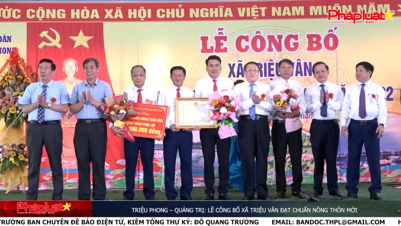 Triệu Phong – Quảng Trị: Lễ công bố xã Triệu Vân đạt chuẩn nông thôn mới