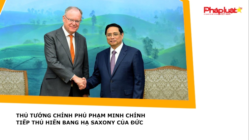 Thủ tướng Chính phủ Phạm Minh Chính tiếp Thủ hiến bang Hạ Saxony của Đức