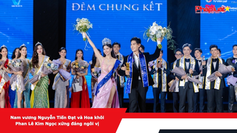 Nam vương Nguyễn Tiến Đạt và Hoa khôi Phan Lê Kim Ngọc xứng đáng ngôi vị