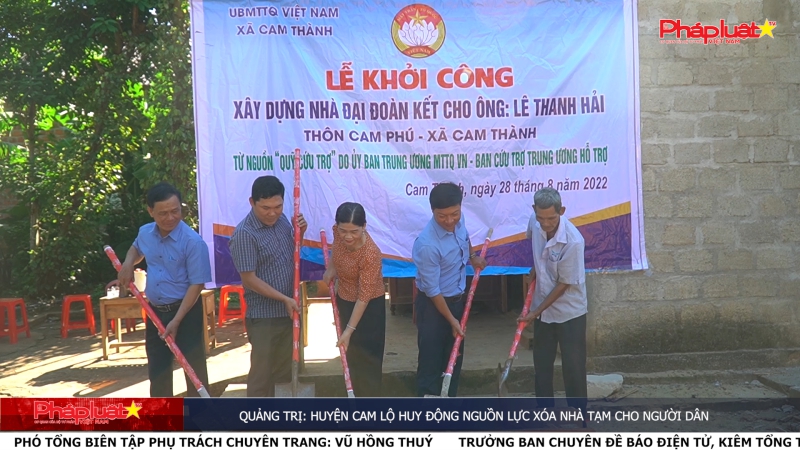 Quảng Trị: Huyện Cam Lộ huy động nguồn lực xóa nhà tạm cho người dân
