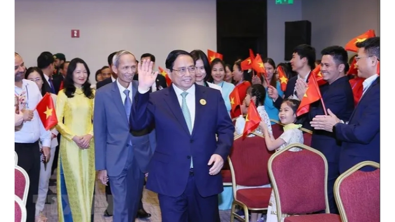 Thủ tướng Chính phủ Phạm Minh Chính gặp gỡ kiều bào tại Saudi Arabia