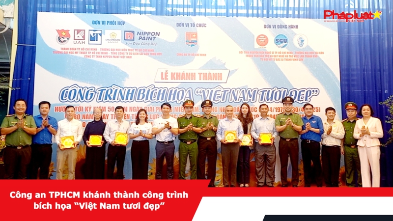 Công an TPHCM khánh thành công trình bích họa “Việt Nam tươi đẹp”