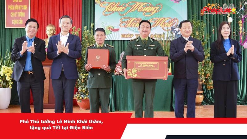 Phó Thủ tướng Lê Minh Khái thăm, tặng quà Tết tại Điện Biên