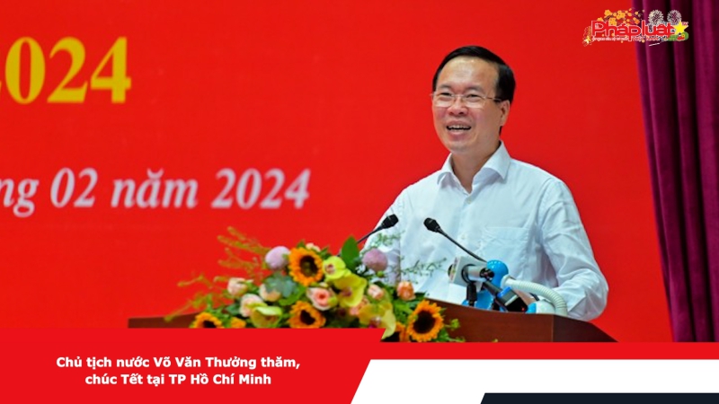 Chủ tịch nước Võ Văn Thưởng thăm, chúc Tết tại TP Hồ Chí Minh