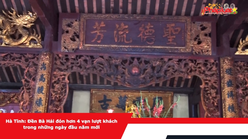 Hà Tĩnh: Đền Bà Hải đón hơn 4 vạn lượt khách trong những ngày đầu năm mới