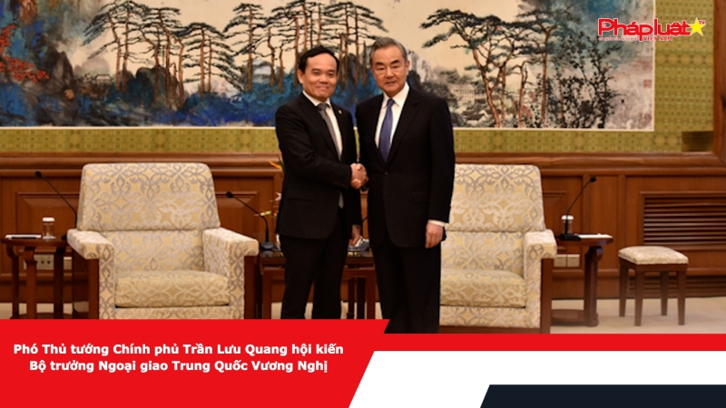 Phó Thủ tướng Chính phủ Trần Lưu Quang hội kiến Bộ trưởng Ngoại giao Trung Quốc Vương Nghị