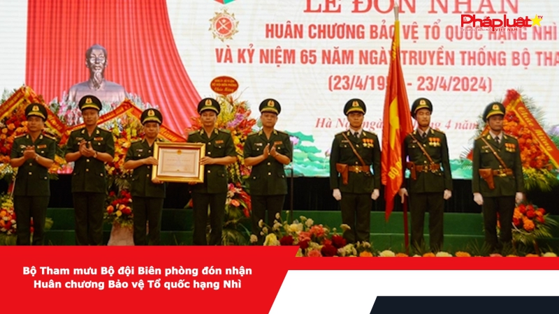 Bộ Tham mưu Bộ đội Biên phòng đón nhận Huân chương Bảo vệ Tổ quốc hạng Nhì