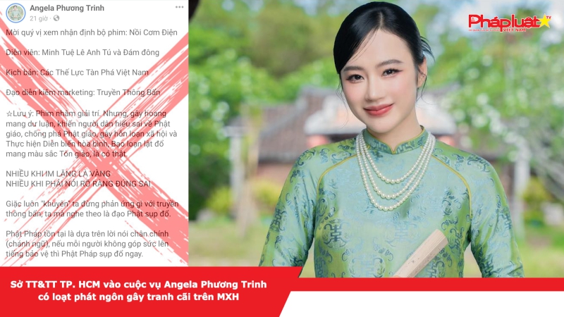 Sở TT&TT TP. HCM vào cuộc vụ Angela Phương Trinh có loạt phát ngôn gây tranh cãi trên MXH