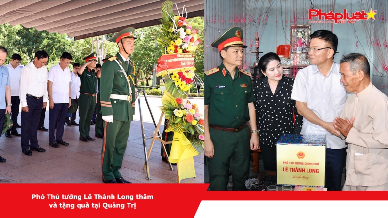 Phó Thủ tướng Lê Thành Long thăm và tặng quà tại Quảng Trị