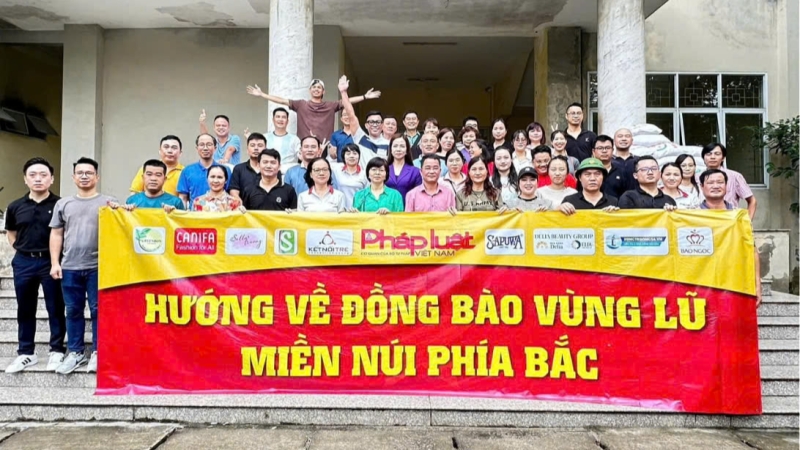 Báo Pháp luật Việt Nam thành lập đoàn công tác đặc biệt đến với bà con vùng lũ