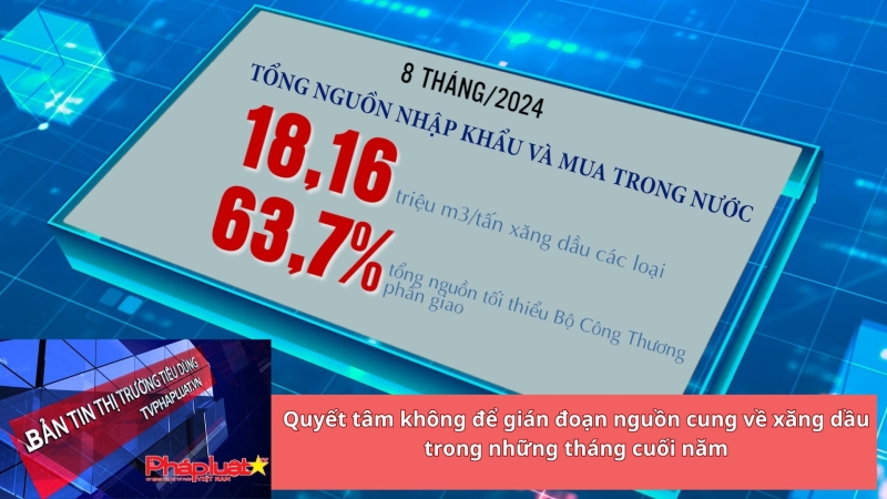 Bản tin Thị trường Tiêu dùng số 217: Quyết tâm không để gián đoạn nguồn cung về xăng dầu trong những tháng cuối năm