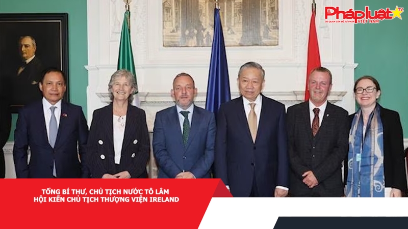 Tổng Bí thư, Chủ tịch nước Tô Lâm hội kiến Chủ tịch Thượng viện Ireland