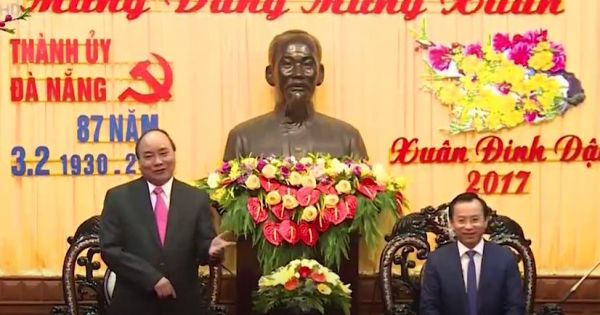 Thủ tướng Chính phủ Nguyễn Xuân Phúc chúc Tết Đảng bộ và nhân dân TP Đà Nẵng