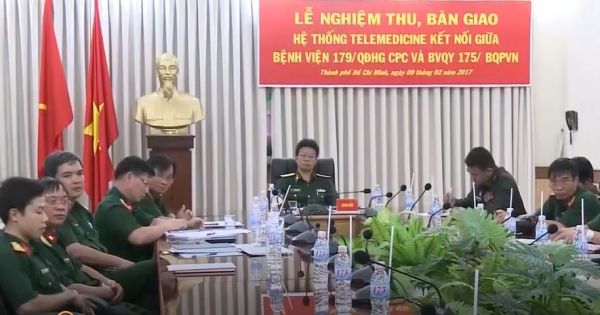 Bàn giao hệ thống Telemedicine giữa Bệnh viện Hoàng Gia 179 Campuchia với Bệnh viện Quân Y 175 Việt Nam