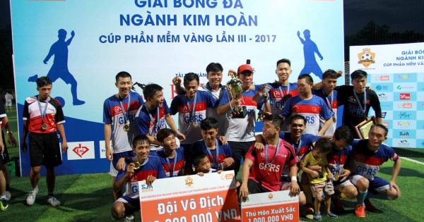 CLB Đức Thắng GPRS giành ngôi vương tại giải bóng đá Ngành Kim hoàn 2017
