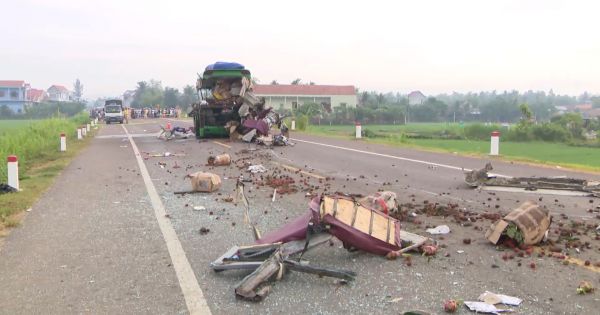 Bình Định: Tai nạn giao thông thảm khốc làm 5 người chết