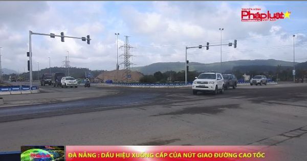 Đà Nẵng: Dấu hiệu xuống cấp của nút giao đường cao tốc