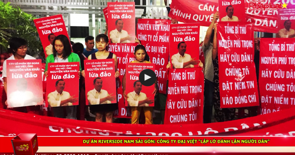 Dự án Riverside Nam Sài Gòn: Công ty Đại Việt “lập lờ đánh lận người dân”